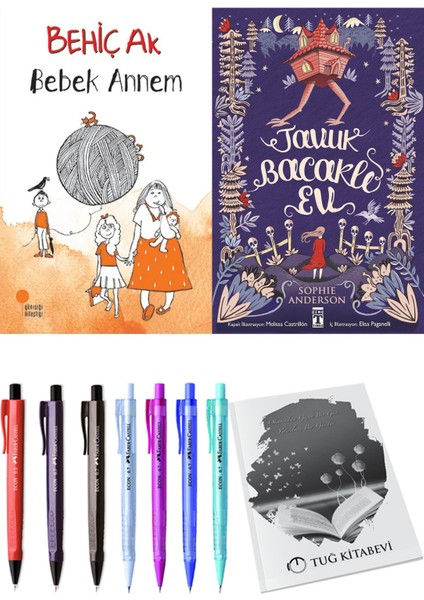 Tavuk Bacaklı Ev ve Bebek Annem 2li Set