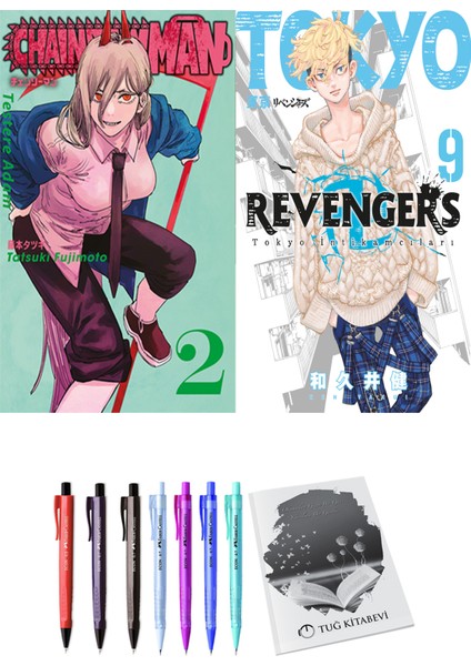 Chainsawman 2 ve Tokyo Revengers 9 2li Set