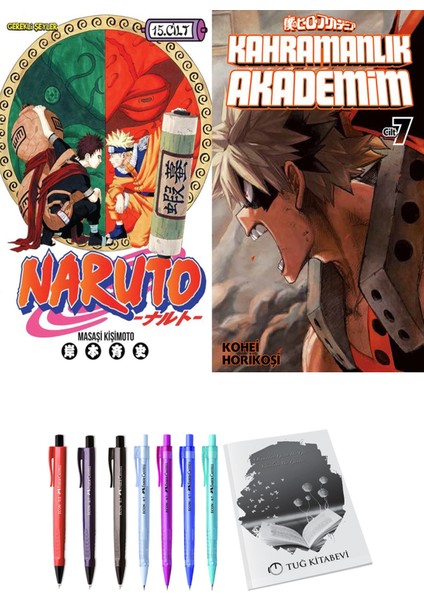 Naruto 15 ve Kahramanlık Akademim 7 2li Set