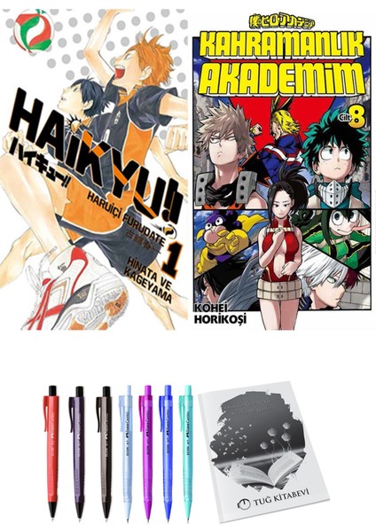 Haikyu!! 1 ve Kahramanlık Akademim 8 2li Set