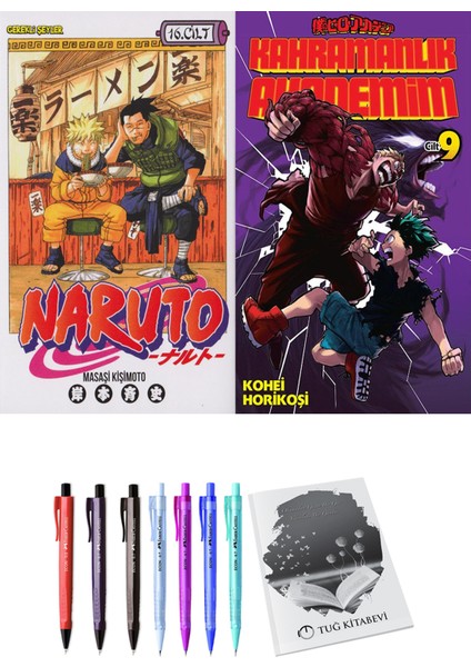 Naruto 16 ve Kahramanlık Akademim 9 2li Set