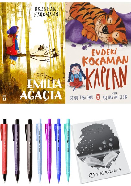 Evdeki Kocaman Kaplan ve Emilia Ağaçta 2li Set