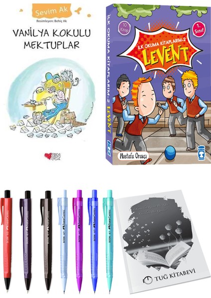 İlk Okuma Kitaplarım 2 Levent 10 Kitap ve Vanilya Kokulu Mektuplar 2li Set