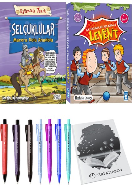 İlk Okuma Kitaplarım 2 Levent 10 Kitap ve Selçuklular Macera Dolu Anadolu 2li Set