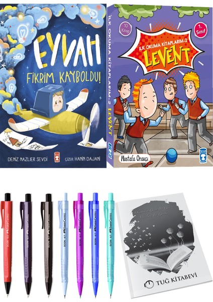 İlk Okuma Kitaplarım 2 Levent 10 Kitap ve Eyvah Fikrim Kayboldu! 2li Set