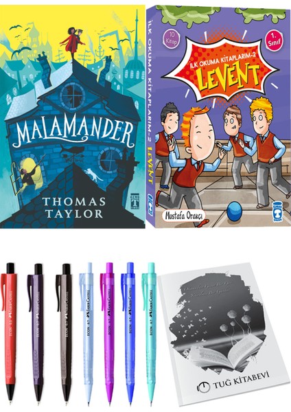 İlk Okuma Kitaplarım 2 Levent 10 Kitap ve Malamander 2li Set