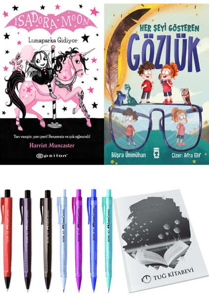 Her Şeyi Gösteren Gözlük ve Isadora Moon 7 Lunaparka Gidiyor 2li Set