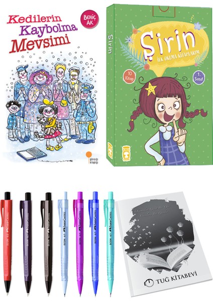 Şirin İlk Okuma Kitaplarım 10 Kitap ve Kedilerin Kaybolma Mevsimi 2li Set