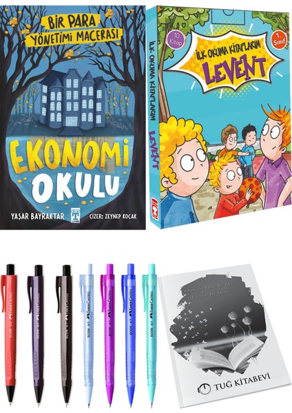 İlk Okuma Kitaplarım Levent 1 10 Kitap ve Ekonomi Okulu Bir Para Yönetimi Macerası 2li Set