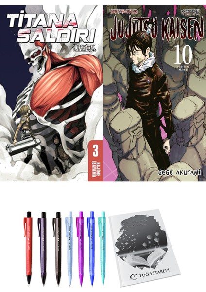 Titana Saldırı 3 ve Jujutsu Kaisen 10 2li Set