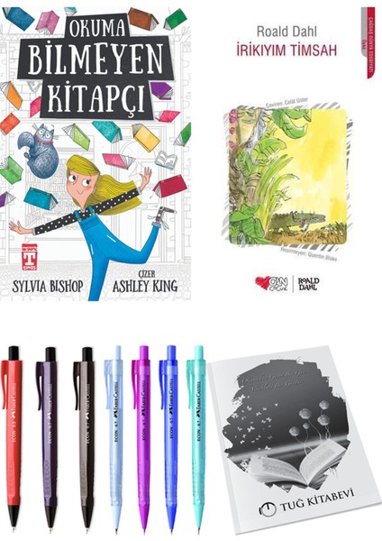 Irikıyım Timsah ve Okuma Bilmeyen Kitapçı 2li Set