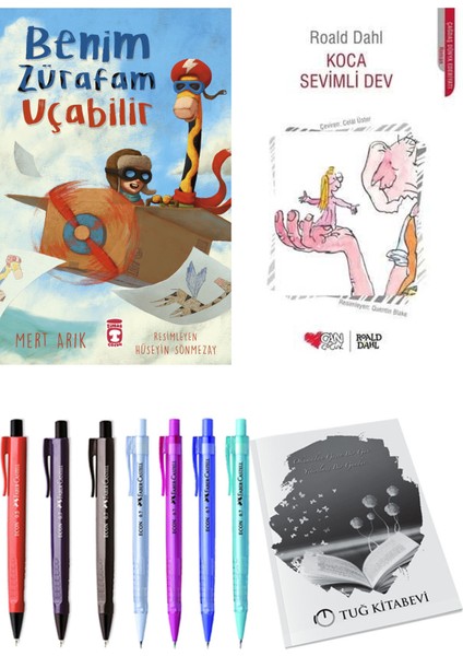 Koca Sevimli Dev ve Benim Zürafam Uçabilir 2li Set