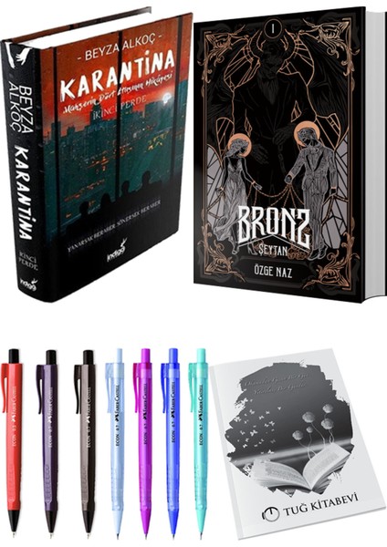 Bronz 1 Şeytan Ciltli ve Karantina 2 Ciltli Beyza Alkoç 2li Set
