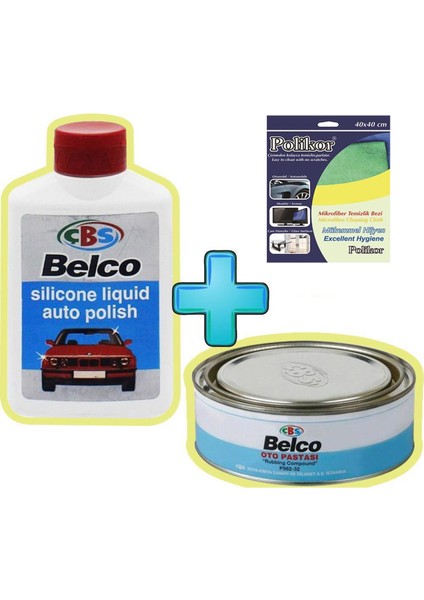 Çbs 1kg Oto Cila + 1 kg Pasta + 2 Adet Mikrofiber Bez Set