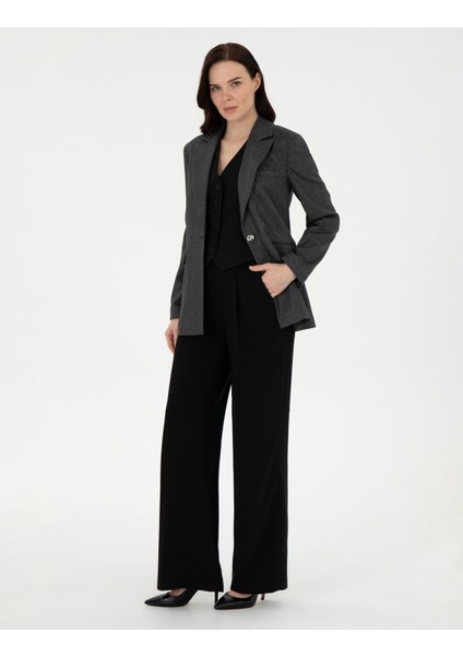 Kadın Antrasit Slim Fit Ceket 50294093-VR006 fırsatları