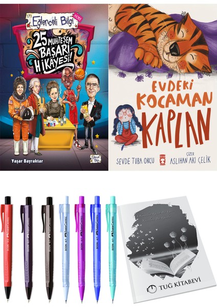 Evdeki Kocaman Kaplan ve 25 Muhteşem Başarı Hikayesi 2li Set