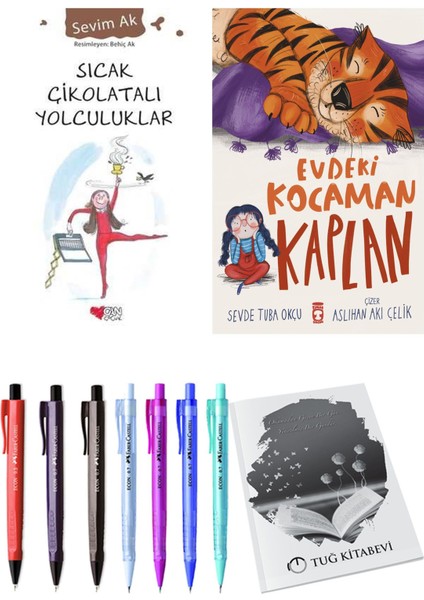 Evdeki Kocaman Kaplan ve Sıcak Çikolatalı Yolculuklar 2li Set