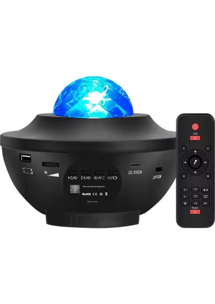 Gala x y Projektör Bluetooth Hoparlör Ios& Android Parti Yılbaşı Için Gece Lambası