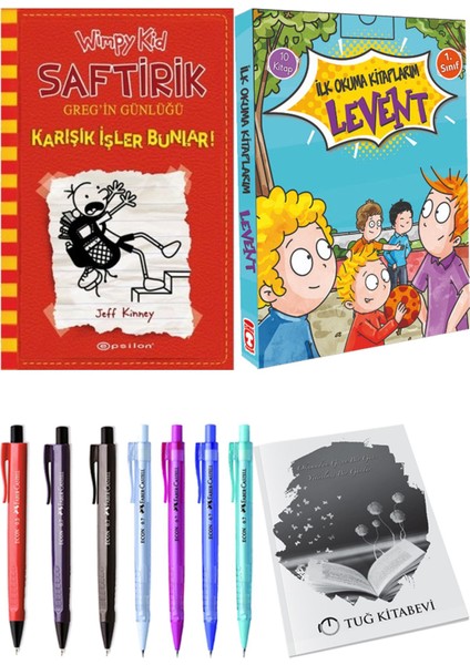 İlk Okuma Kitaplarım Levent 1 10 Kitap ve Saftirik 11 Karışık Işler Bunlar! 2li Set