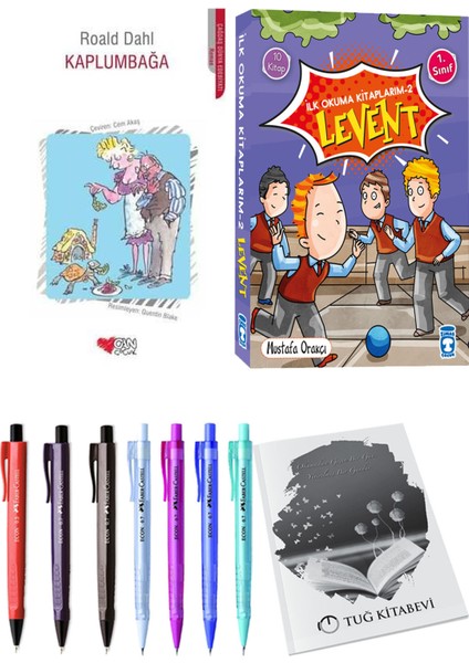 İlk Okuma Kitaplarım 2 Levent 10 Kitap ve Kaplumbağa 2li Set