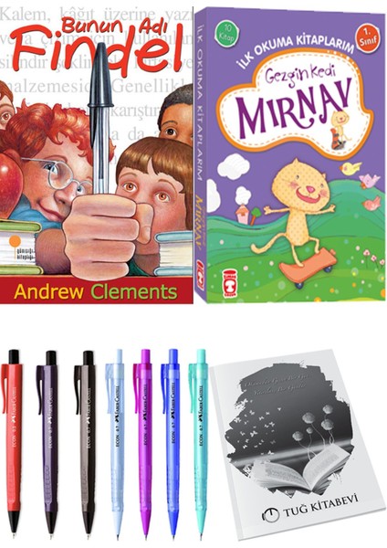İlk Okuma Kitaplarım Gezgin Kedi Mırnav 10 Kitap ve Bunun Adı Findel 2li Set