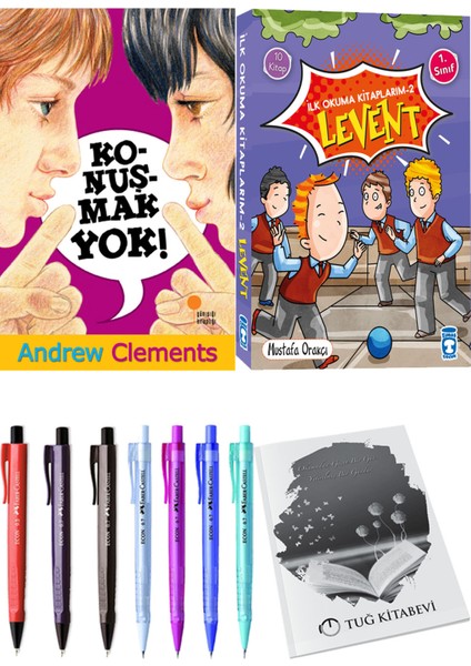 İlk Okuma Kitaplarım 2 Levent 10 Kitap ve Konuşmak Yok! 2li Set