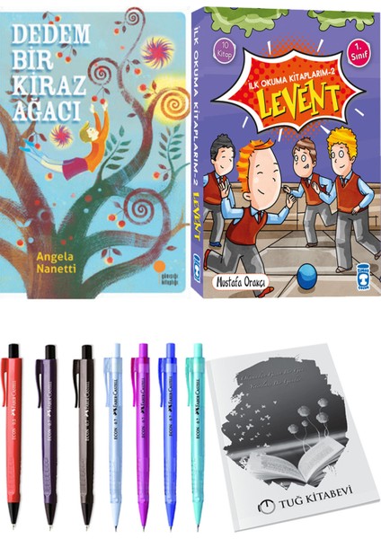 İlk Okuma Kitaplarım 2 Levent 10 Kitap ve Dedem Bir Kiraz Ağacı 2li Set