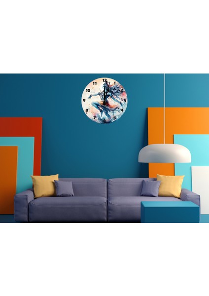 Krıa 30 x 30 cm Akrilik Dekoratif Modern Duvar Saati