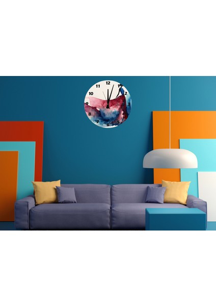 Silinen Hatıralar 30 x 30 cm Akrilik Dekoratif Modern Duvar Saati