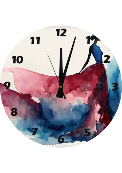 Silinen Hatıralar 30 x 30 cm Akrilik Dekoratif Modern Duvar Saati fiyatları
