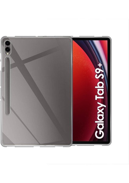 Noktaks - Galaxy Tab S10+ Plus 12.4.inç SM-X820 - Kılıf Süper Silikon Kapak - Şeffaf
