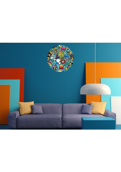 Karizma 30 x 30 cm Akrilik Dekoratif Modern Duvar Saati