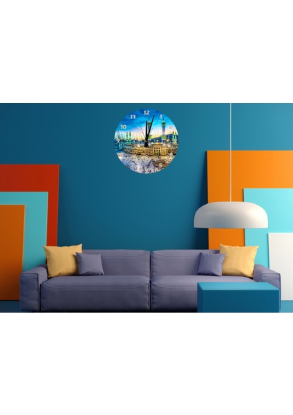 Arabistan 30 x 30 cm Akrilik Dekoratif Modern Duvar Saati