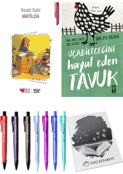 Uçabileceğini Hayal Eden Tavuk ve Matilda 2li Set