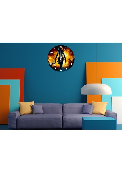 Büyük Intikam 30 x 30 cm Akrilik Dekoratif Modern Duvar Saati