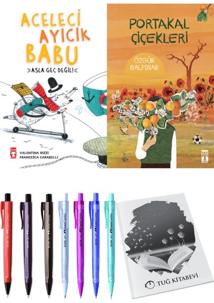 Portakal Çiçekleri ve Aceleci Ayıcık Babu Asla Geç Değil 2li Set