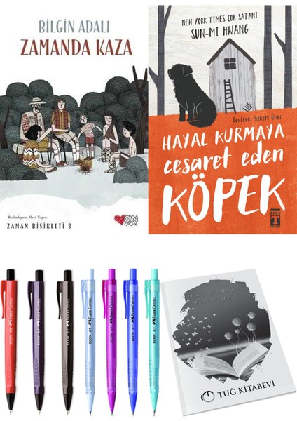 Hayal Kurmaya Cesaret Eden Köpek ve Zamanda Bisikleti 3 Zamanda Kaza 2li Set