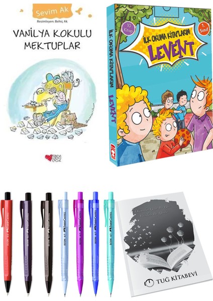 İlk Okuma Kitaplarım Levent 1 10 Kitap ve Vanilya Kokulu Mektuplar 2li Set