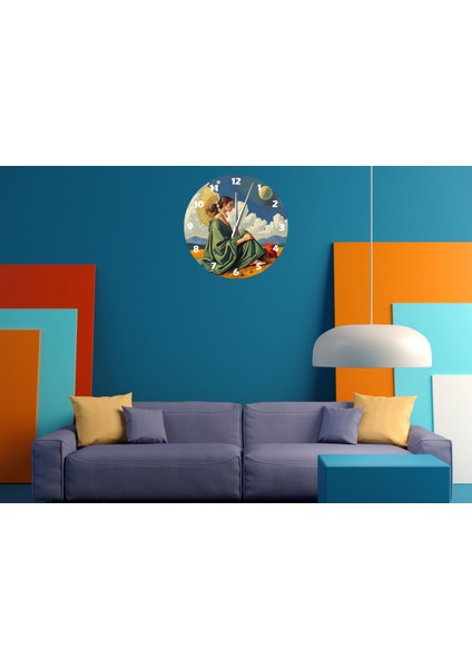 Güven Içinde 30 x 30 cm Akrilik Dekoratif Modern Duvar Saati