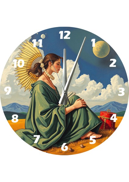 Güven Içinde 30 x 30 cm Akrilik Dekoratif Modern Duvar Saati fiyatları