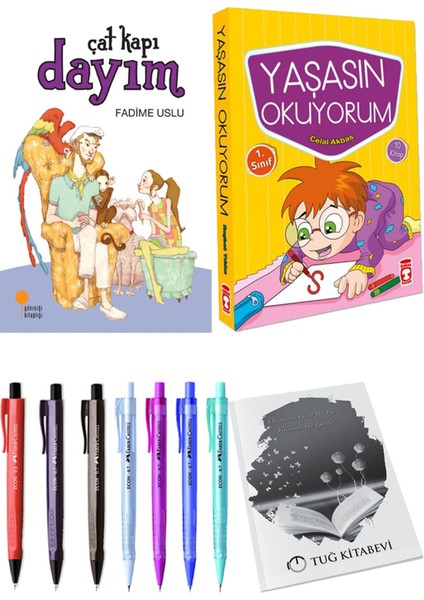 Yaşasın Okuyorum 10 Kitap ve Çat Kapı Dayım 2li Set