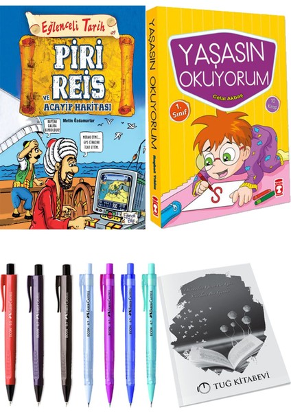 Yaşasın Okuyorum 10 Kitap ve Piri Reis ve Acayip Haritası 2li Set