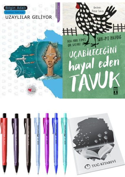Uçabileceğini Hayal Eden Tavuk ve Uzaylılar Geliyor 2li Set