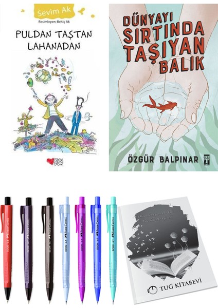 Dünyayı Sırtında Taşıyan Balık ve Puldan Taştan Lahanadan 2li Set