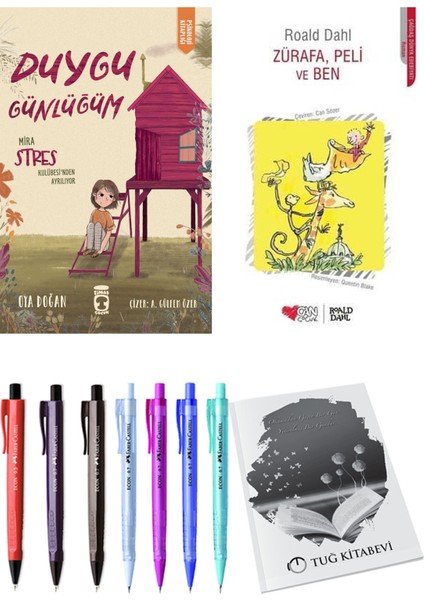 Zürafa, Peli ve Ben ve Duygu Günlüğüm Mira Stres Kulübesi'nden Ayrılıyor 2li Set