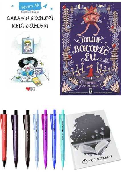 Tavuk Bacaklı Ev ve Babamın Gözleri Kedi Gözleri 2li Set