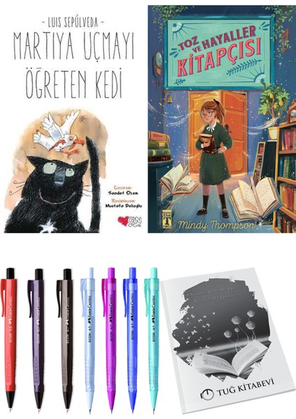Toz ve Hayaller Kitapçısı ve Martıya Uçmayı Öğreten Kedi 2li Set