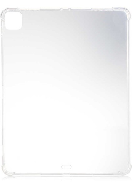 Noktaks - iPad Pro 12.9.inç 4.nesil 2020 A2229-A2069-A2232-A2233 - Kılıf Köşe Korumalı Anti Shock Silikon Kapak- Şeffaf