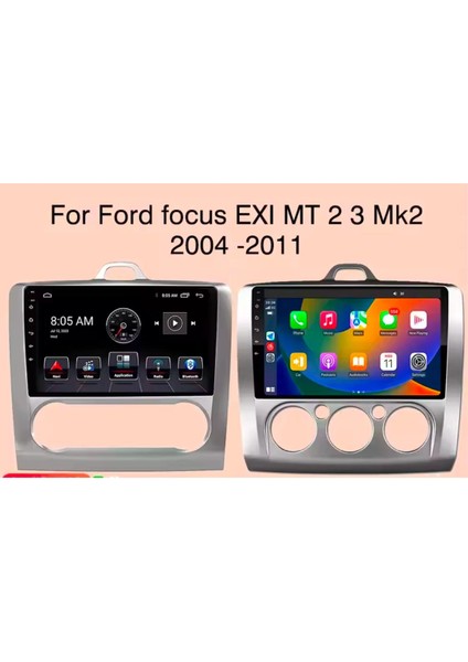 Ford Focus 2 Mk For-X Dijital-Analog 2006-2010 Uyumlu 8GB-128GB Carplay Forx