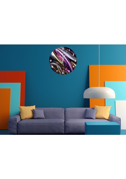 Eriyik 30 x 30 cm Akrilik Dekoratif Modern Duvar Saati